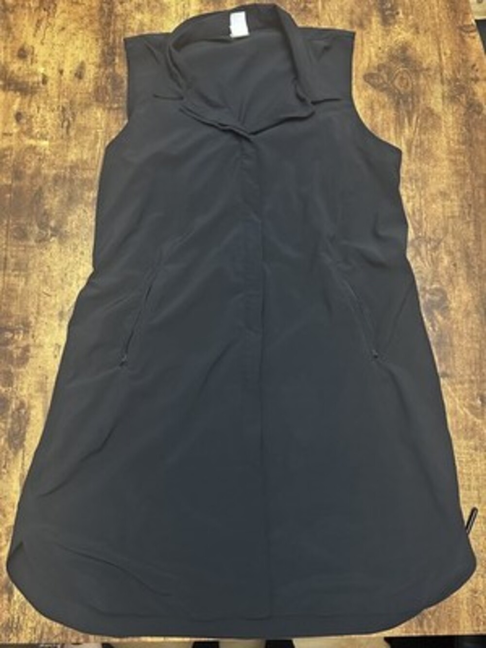 Lolë Women's Black Sleeveless Full-Zip Athletic Vest Tunic